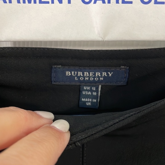 Burberry Black Skirt w Rope Belt Size US 10 - Picture 3 of 6